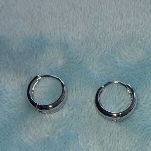 Elegant Silver Hoop Earrings